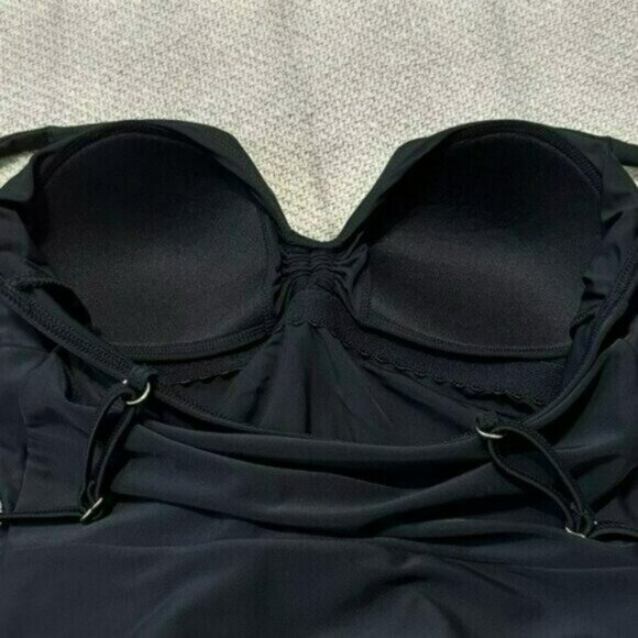 NEW Summersalt Cinched One Piece Swim Bathing Suit Black Size 2 NWOT - Picture 8 of 11
